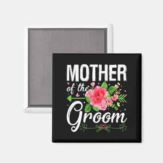 Moeder van het Groom Wedding Verloving Moeder Da Magneet (Voorkant / Achterkant)
