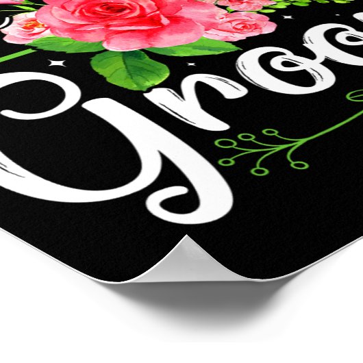 Moeder van het Groom Wedding Verloving Moeder Da Poster (Hoek)