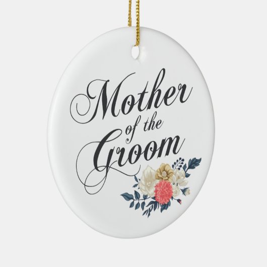 Moeder van het Groom Wedding | Versiering Keramisch Ornament (Rechts)