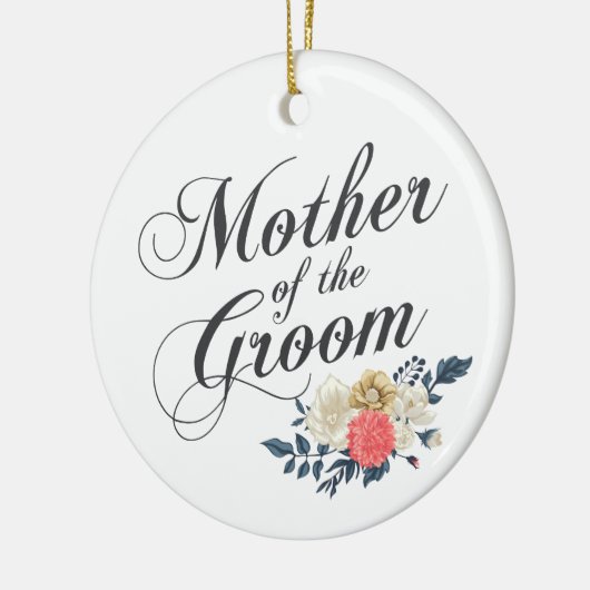 Moeder van het Groom Wedding | Versiering Keramisch Ornament (Links)