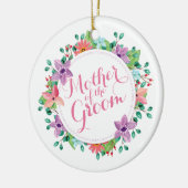 Moeder van het Groom Wedding | Versiering Keramisch Ornament (Links)