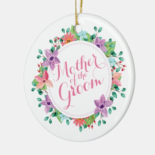 Moeder van het Groom Wedding | Versiering Keramisch Ornament (Links)