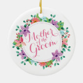 Moeder van het Groom Wedding | Versiering Keramisch Ornament (Achterkant)