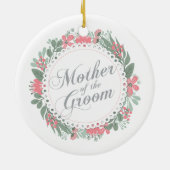 Moeder van het Groom Wedding | Versiering Keramisch Ornament (Achterkant)