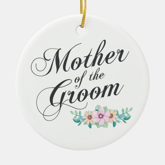 Moeder van het Groom Wedding | Versiering Keramisch Ornament (Voorkant)