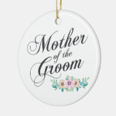 Moeder van het Groom Wedding | Versiering Keramisch Ornament (Links)