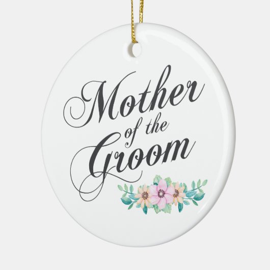 Moeder van het Groom Wedding | Versiering Keramisch Ornament (Links)