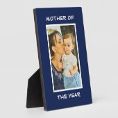 Moeder van het jaar Aangepaste Foto mama Fotoplaat (Zijkant)
