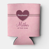 Moeder van het Jaar Hart Kant A07D Blikjeskoeler (Voorkant)