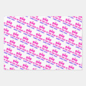 Moeder van het Jaar Pink Hearts Moederdag Inpakpapier Vel (Voorkant)
