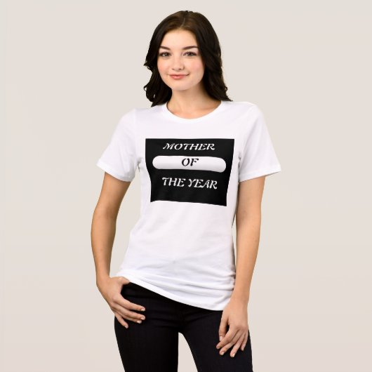 moeder van het jaar Tri-Blend shirt (Voorkant volledig)
