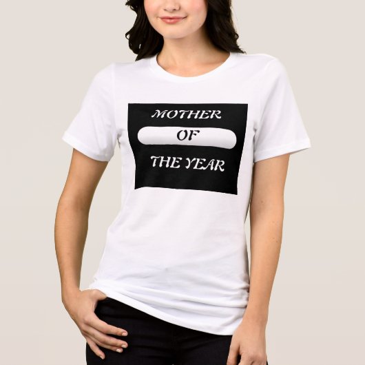 moeder van het jaar Tri-Blend shirt (Voorkant)