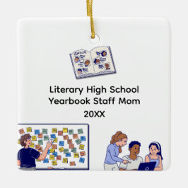 Moeder van het jaarboek van de middelbare school keramisch ornament