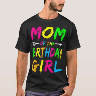Moeder van het jarige meisje t-shirt