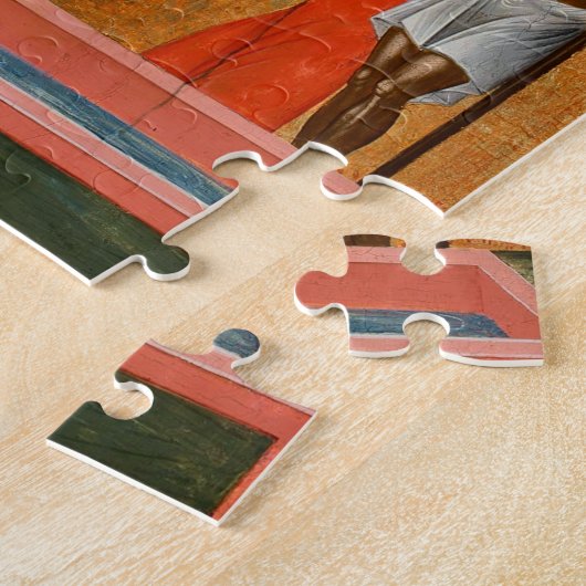 Moeder van het leven die het lente-orthodoxe icoon legpuzzel (Zijkant)