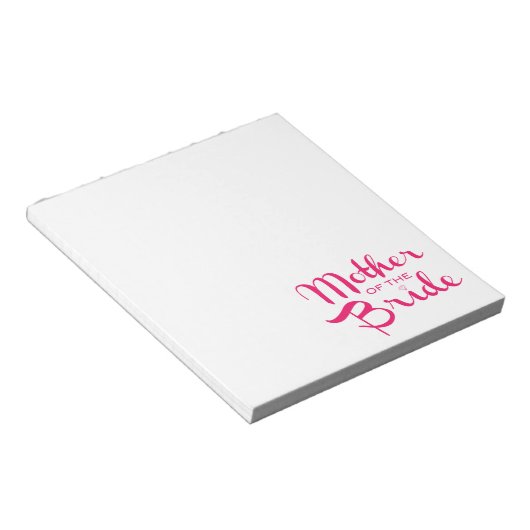 Moeder van het Manuscript van de Retro van Bride H Notitieblok (Schuin)