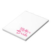 Moeder van het Manuscript van de Retro van Bride H Notitieblok (Linkerzijde)