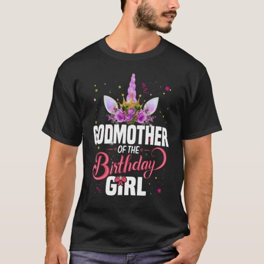 Moeder van het meisje van de geboorte prinses Unic T-shirt (Voorkant)
