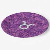 Moeder van het parelachtige Taurussymbool op de di Papieren Bordje (Gekanteld)