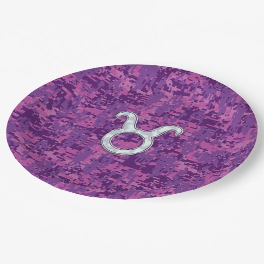 Moeder van het parelachtige Taurussymbool op de di Papieren Bordje (Gekanteld)