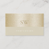 Moeder van het parelsnoeppatroon met monogram visitekaartje (Voorkant)