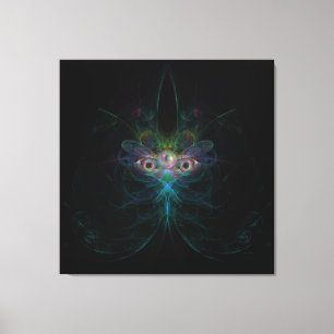 Moeder van het Parelvlinder Angel Mardi Gras Maske Canvas Afdruk