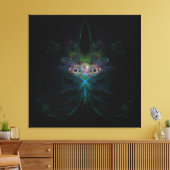 Moeder van het Parelvlinder Angel Mardi Gras Maske Canvas Afdruk (Insitu (Woonkamer))