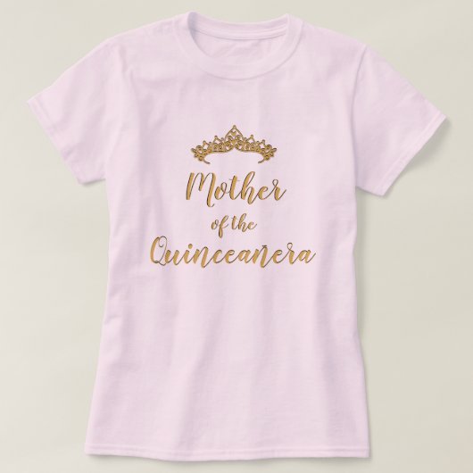 Moeder van het Shirt Quinceanera Tiara (Design voorkant)