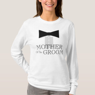 Moeder van het Stropdas Groom Bow T-shirt