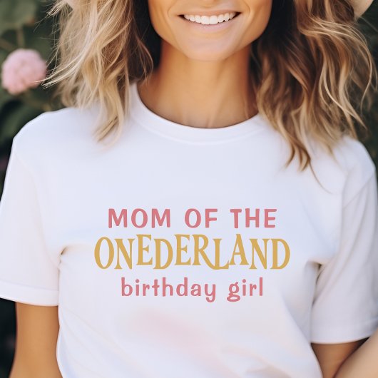 Moeder van het verjaardagsmeisje Alice in Wonderla T-shirt