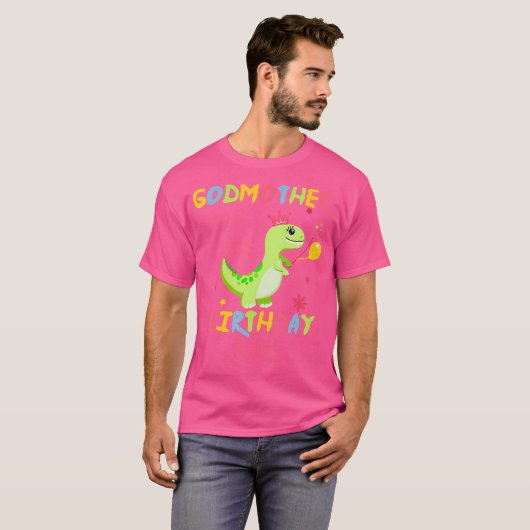 Moeder van het verjaardagsmeisje Shirt dinosaurus  (Voorkant volledig)