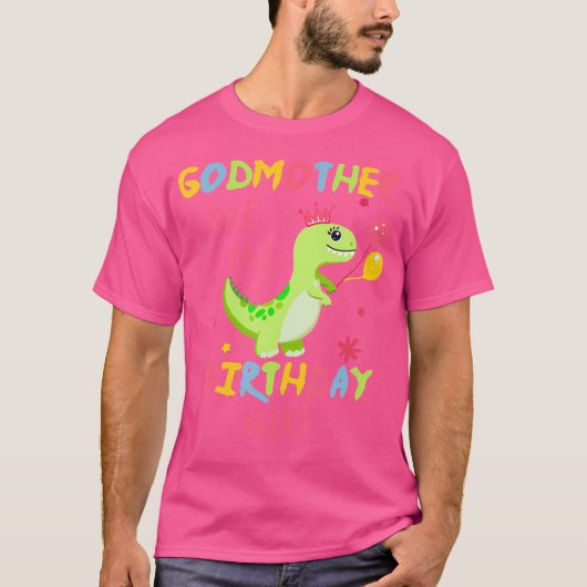 Moeder van het verjaardagsmeisje Shirt dinosaurus  (Voorkant)