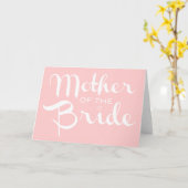 Moeder van het Witte Manuscript van de Bride Retro Kaart (Gele Bloem)