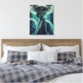 Moeder van het Zee - Yemoja Canvas Print (Insitu (Slaapkamer))