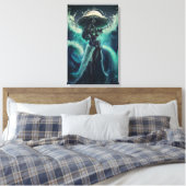 Moeder van het Zee - Yemoja Canvas Print (Insitu (Slaapkamer))