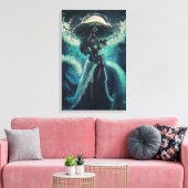 Moeder van het Zee - Yemoja Canvas Print (Insitu (Woonkamer))