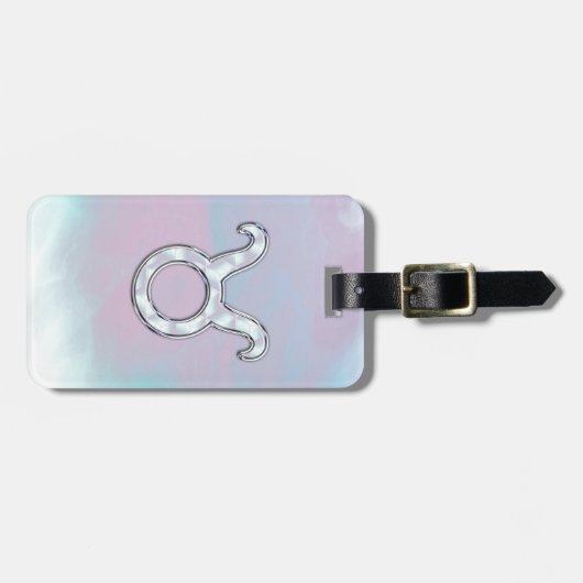 Moeder van het Zodiac-symbool van Pearl Taurus Bagagelabel (Voorkant horizontaal)