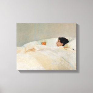 Moeder van Joaquin Sorolla Moeder en dochter bij o Canvas Afdruk