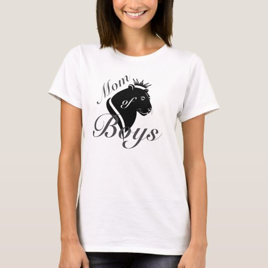 Moeder van Jongens Moederdag Koningin Leeuwin T-shirt (Voorkant)