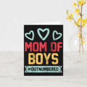 Moeder van jongens #overtroffen Moeder Ouders Grap Kaart (Gele Bloem)