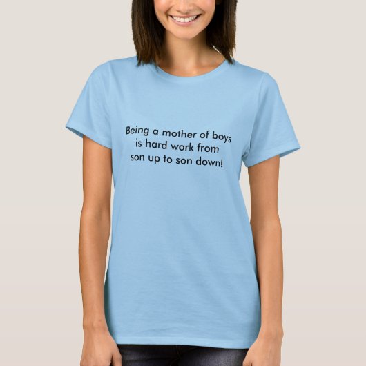 Moeder van jongens t-shirt (Voorkant)