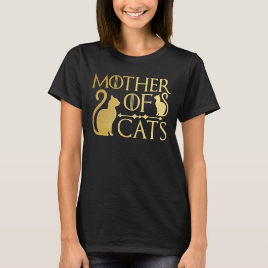 Moeder van Katten Beste Moeder Kat Mama Moederdag T-shirt (Voorkant)