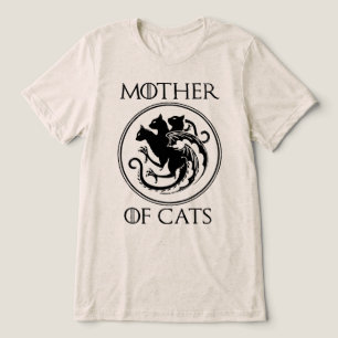 Moeder van Katten Mythische Kam Tri-Blend Shirt