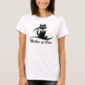 Moeder van katten t-shirt (Voorkant)