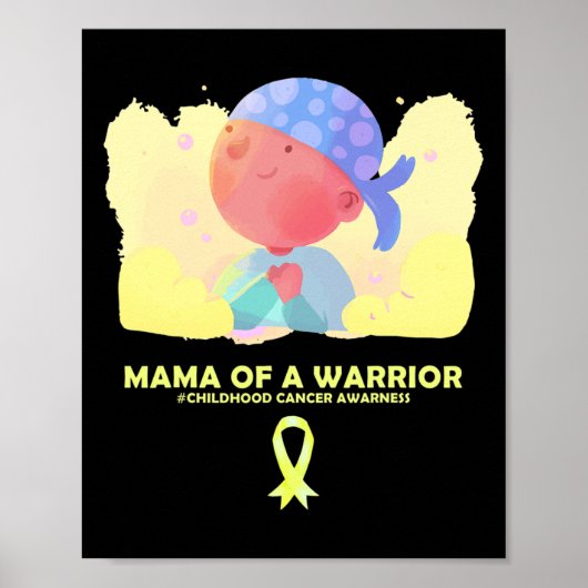 Moeder van kinderkanker poster (Voorkant)