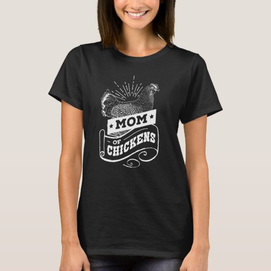 Moeder Van Kippen Kip Hen T-shirt (Voorkant)