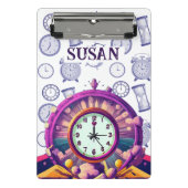 Moeder van klokspiraalfoto's Notitieboek Mini Klembord (Voorkant)