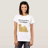 Moeder van Lhasa Apsos, de eerste van mijn naam T-shirt (Voorkant volledig)