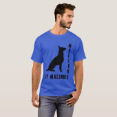 Moeder van Malinois retro T-shirt (Voorkant volledig)