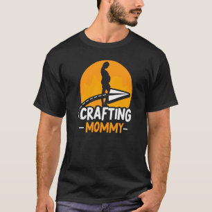 Moeder van mama kraft mam Hobbyist mamma T-shirt